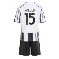 Juventus Pierre Kalulu #15 Hemmaställ Barn 2025-26 Korta ärmar (+ Korta byxor)